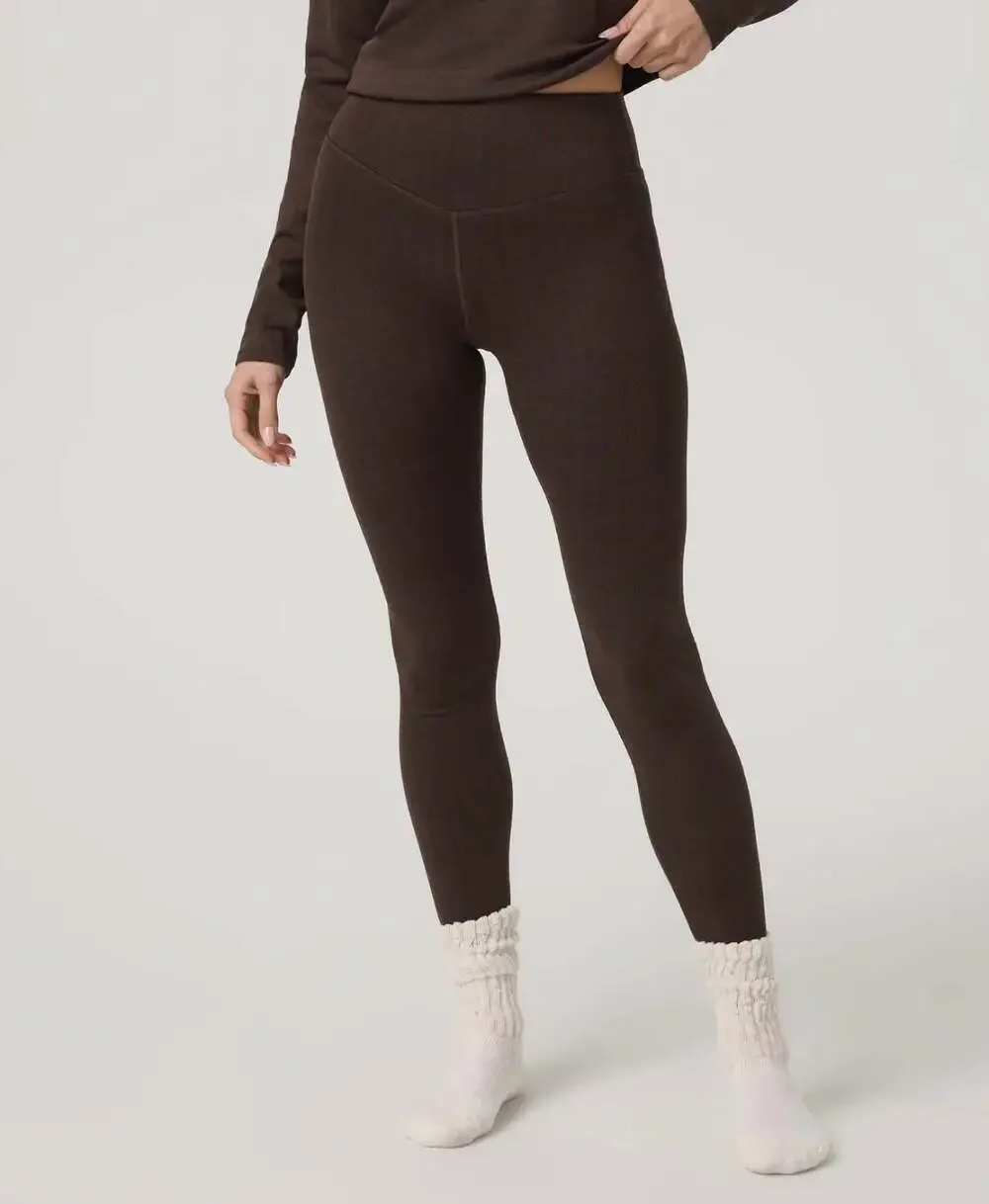 NWT Vuori Textured Chilled Out Legging Java Houndstooth M